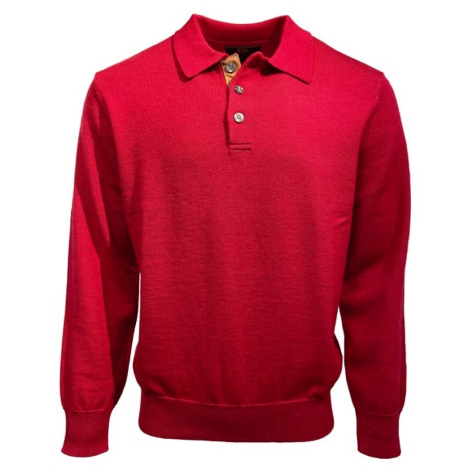 Extra Fine 'Zegna Baruffa' Merino Wool Polo Neck Sweater in Choice of Colors by Viyella