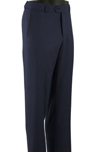 Super 120s Wool Gabardine Comfort-EZE Trouser in Ocean Blue (Flat Front Models) by Ballin