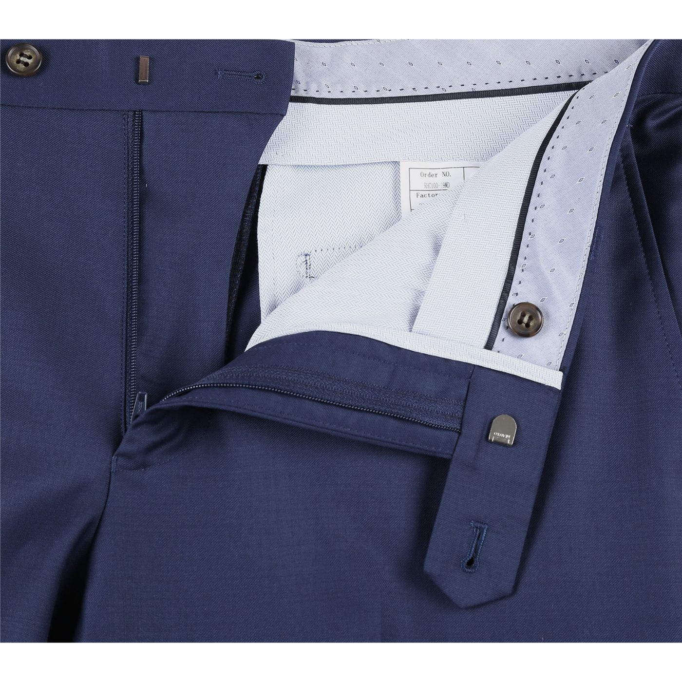 Super 150s Wool 2-Button Half-Canvas CLASSIC FIT Suit in New Blue (Short, Regular, and Long Available) by Rivelino