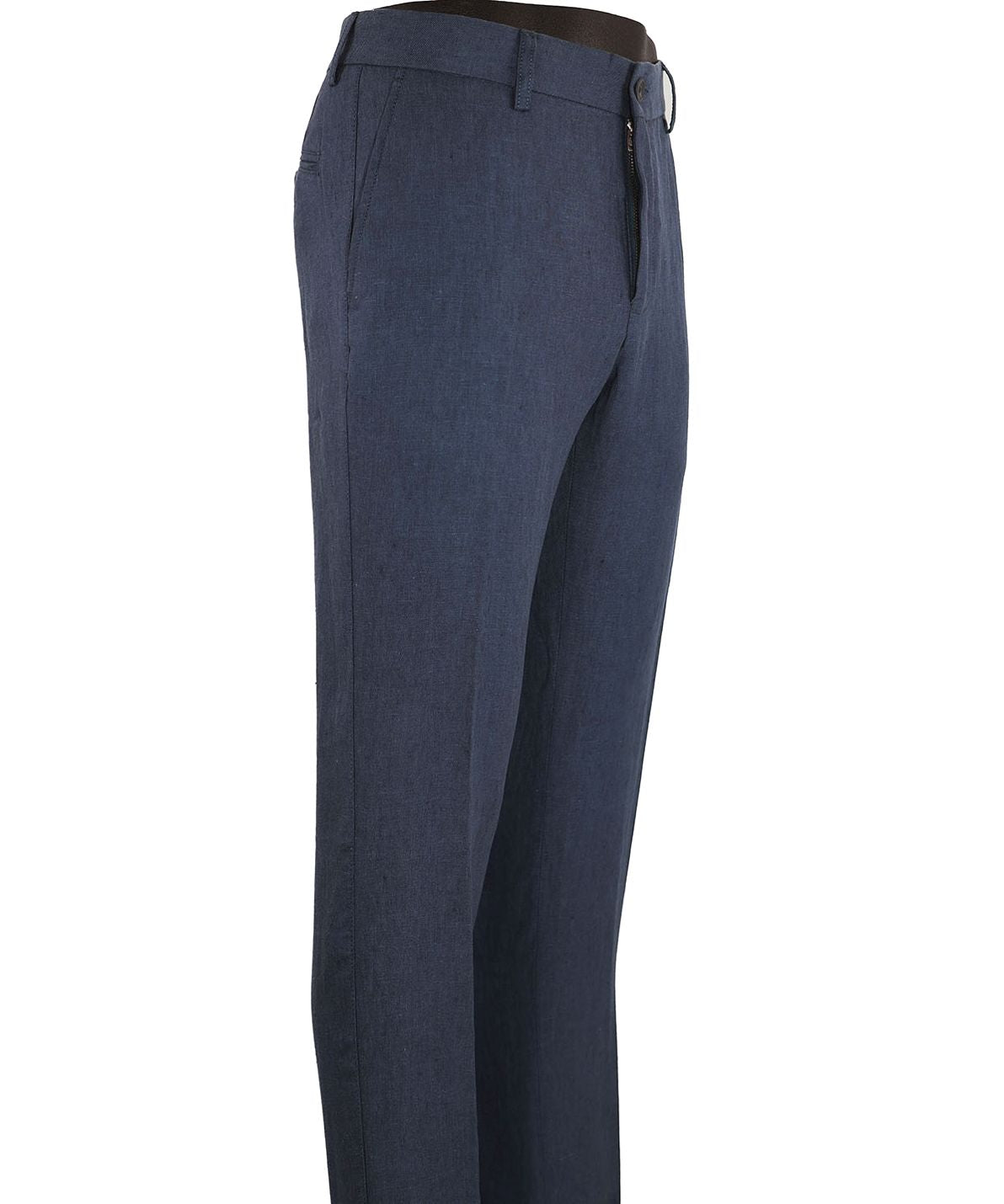 Italian Linen Chambray Twill Pants in Navy (Atwater Modern Fit) by Ballin