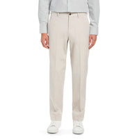 Washed Poplin Pant in Stone (Sumpter Flat Front) by Charleston Khakis