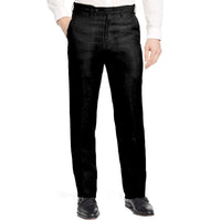 Classic Linen Pant in Black (Hampton Plain Front) by Berle