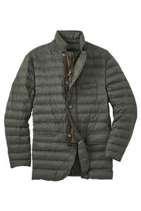 Quilted Down Puffer Jacket in Dark Olive by Borgo28