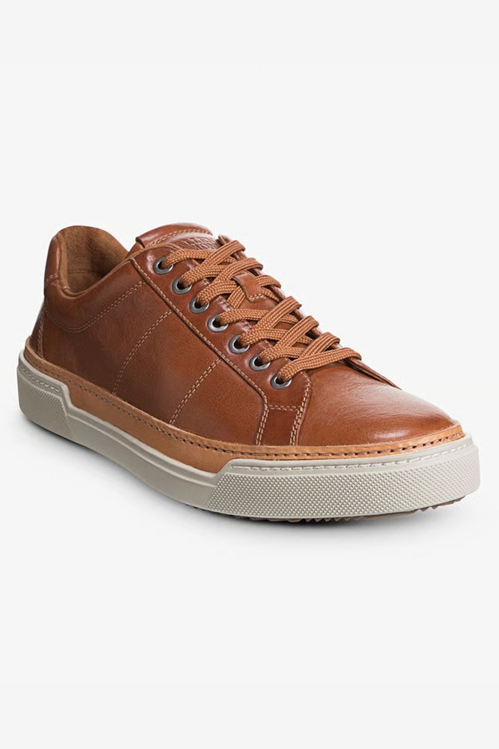 Porter City Derby Lace-Up Sneaker in Walnut Brown Leather by Allen Edmonds