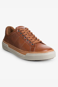 Porter City Derby Lace-Up Sneaker in Walnut Brown Leather by Allen Edmonds