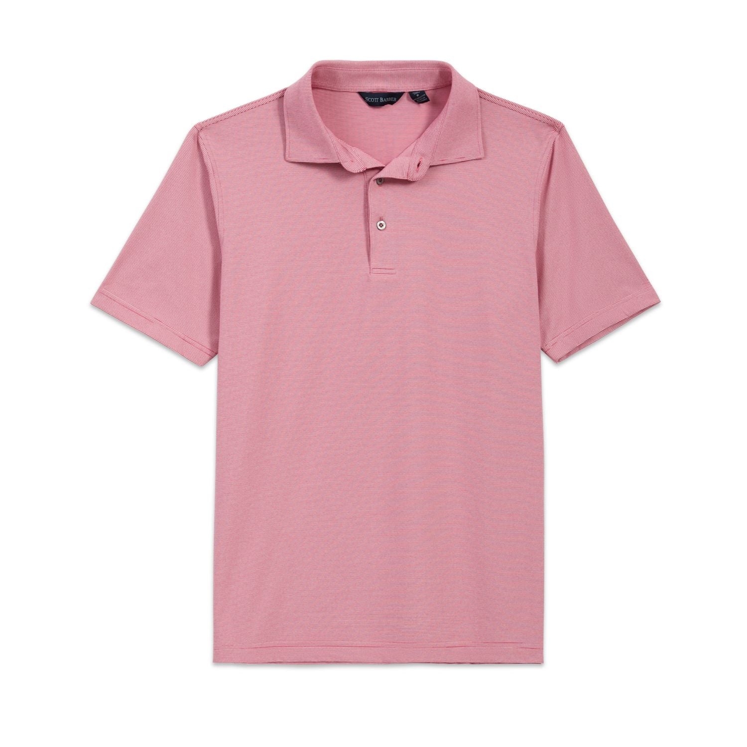 End on End Stripe Tech Polo in Nantucket Red by Scott Barber