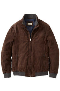 Suede Bomber Jacket in Brown by Borgo28