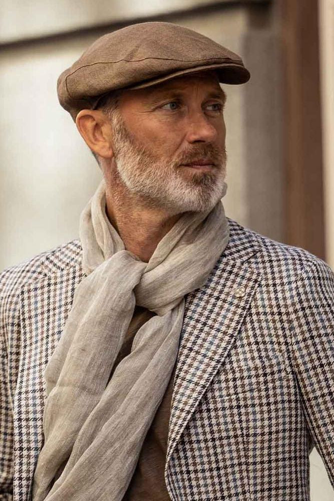 Ivy Slim Cap in Hopsack Linen (Choice of Colors) by Wigens