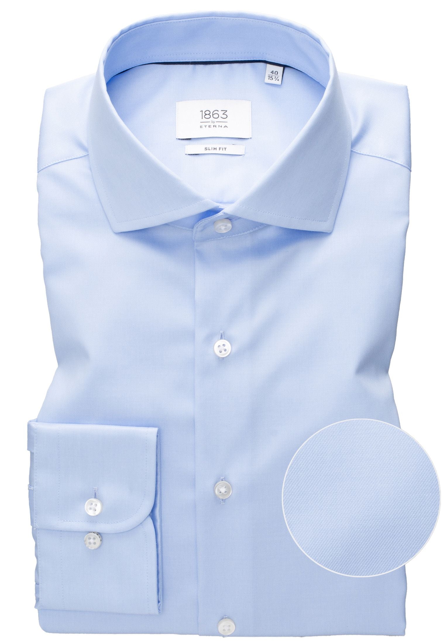 Luxury Shirt' In Sky Blue - Slim Fit