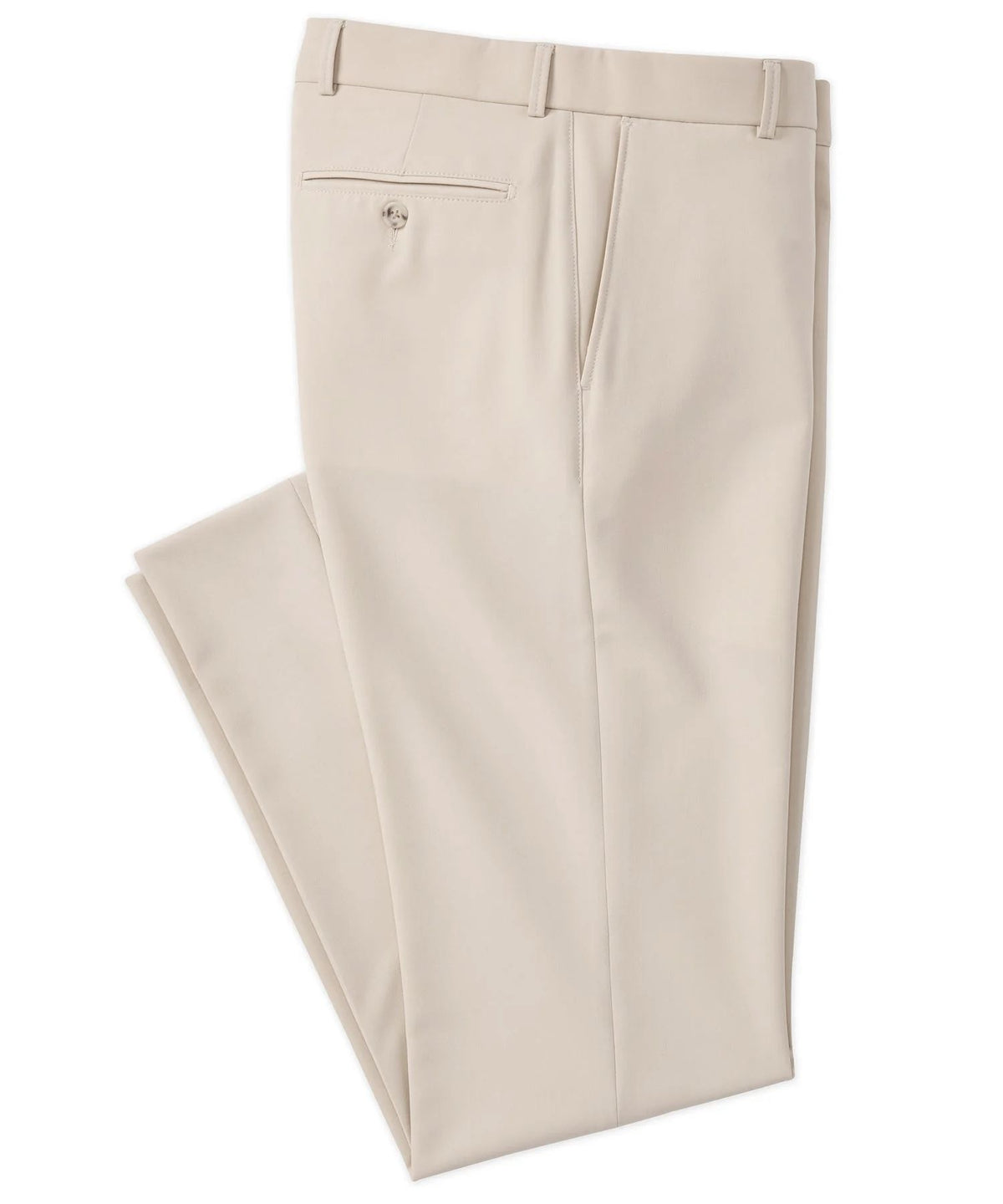 Comfort-EZE Commuter Bi-Stretch Gabardine Trouser in Cream (Flat Front
