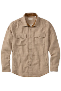 Double Face Overshirt in Mushroom by Borgo28