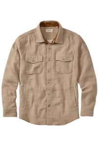 Double Face Overshirt in Mushroom by Borgo28