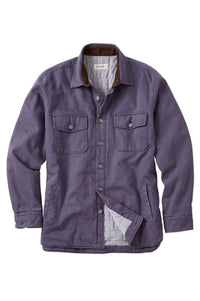 Quilted Shirt Jacket in Dark Navy by Borgo28