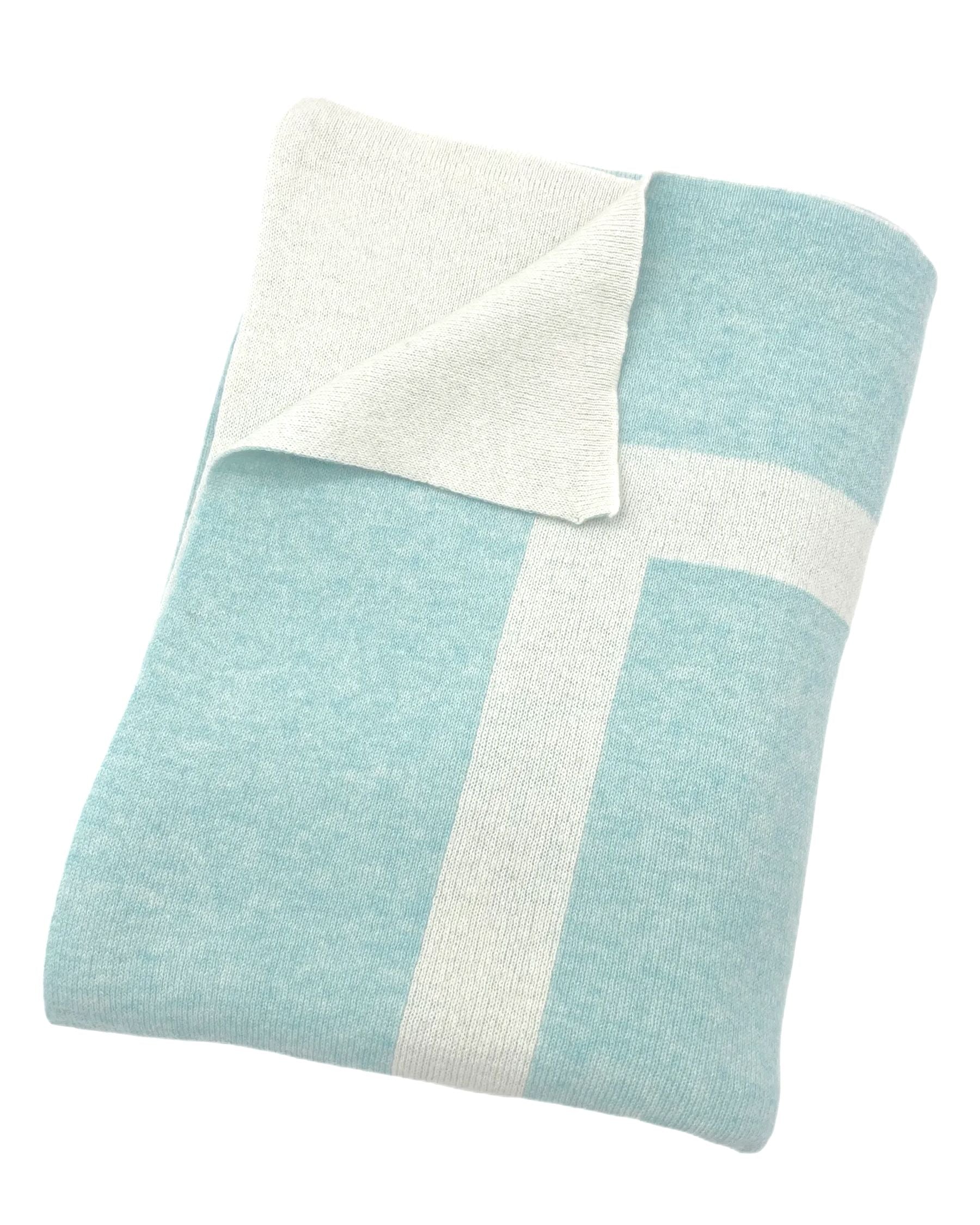 100% Cashmere Homestead Knit Throw (Choice of Colors) by Alashan Cashmere