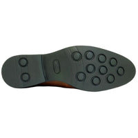 Wembley II Tumbled Leather Split-Toe Blucher in Antique Honey by Alan Payne Footwear