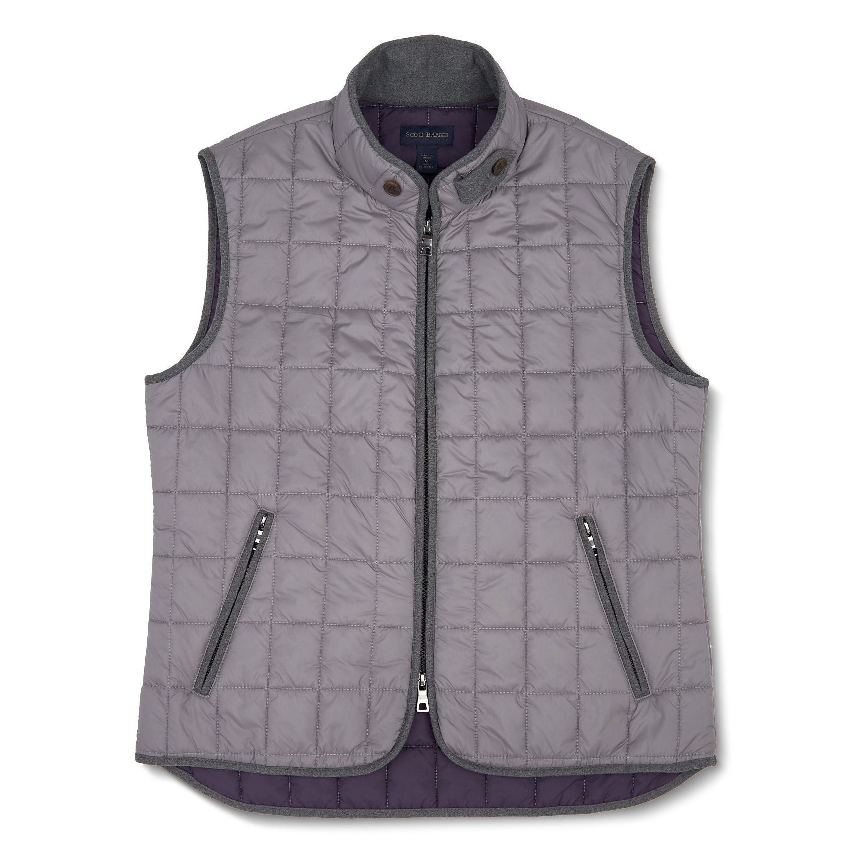 Quilted Water-Resistant Puffer Vest in Night Owl by Scott Barber
