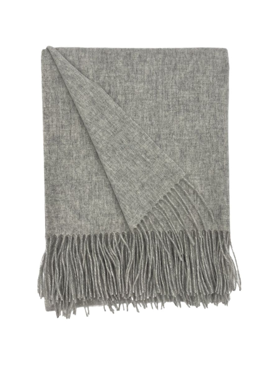 Merino Wool and Cashmere Classic Throw (Choice of Colors) by Alashan Cashmere