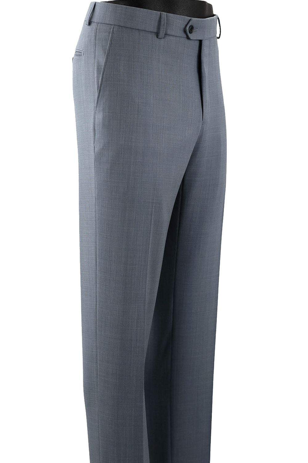'High Twist Traveller' Performance Wool Blend Comfort-EZE Trouser in Choice of Colors (Dunhill Traditional Fit) by Ballin