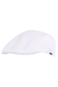 Ivy Modern Subalpino Herringbone Linen Cap in White by Wigens
