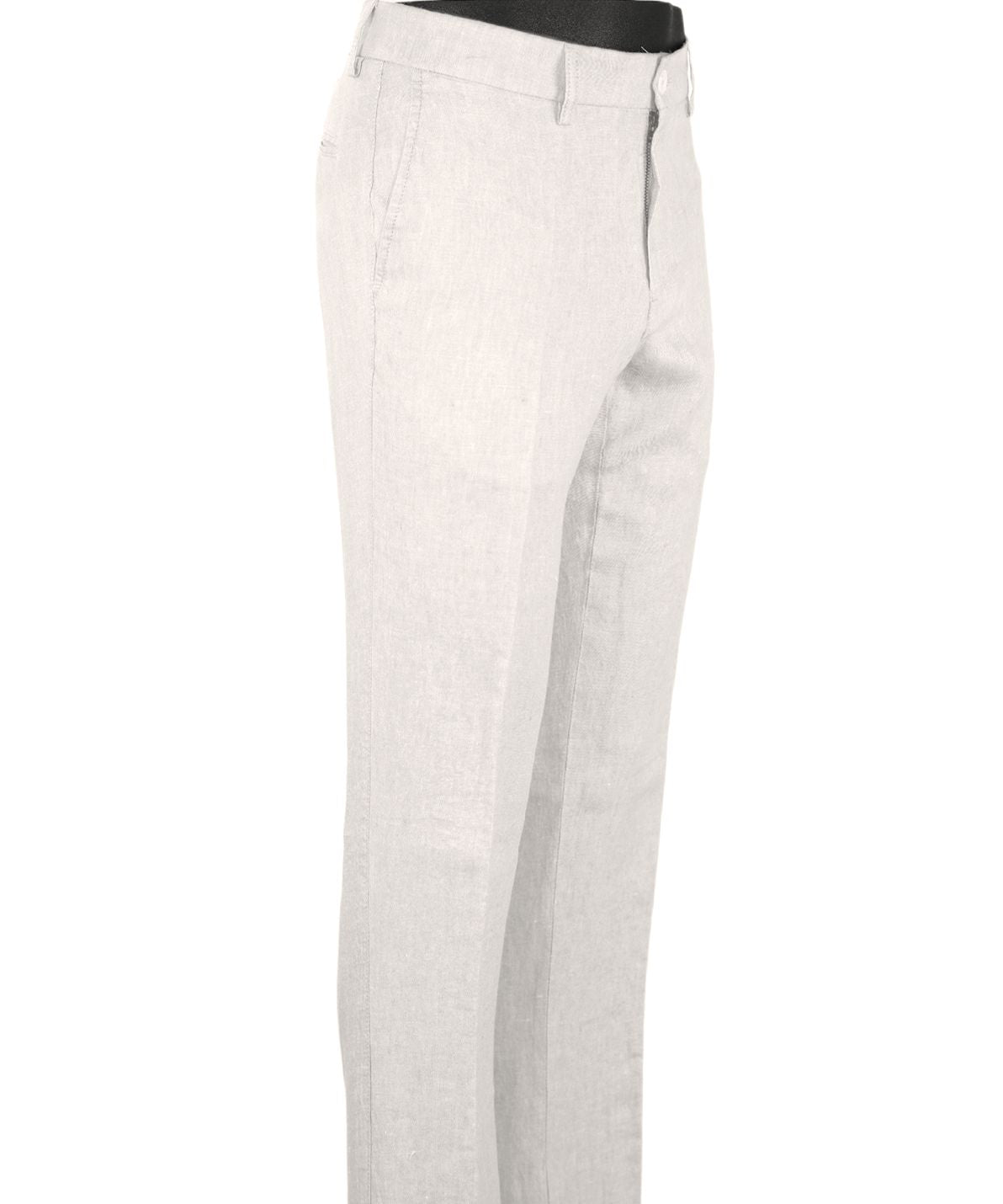 Italian Linen Chambray Twill Pants in White (Choice of Fits) by Ballin
