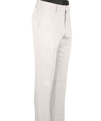 Italian Linen Chambray Twill Pants in White (Choice of Fits) by Ballin