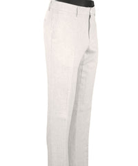 Italian Linen Chambray Twill Pants in White (Choice of Fits) by Ballin