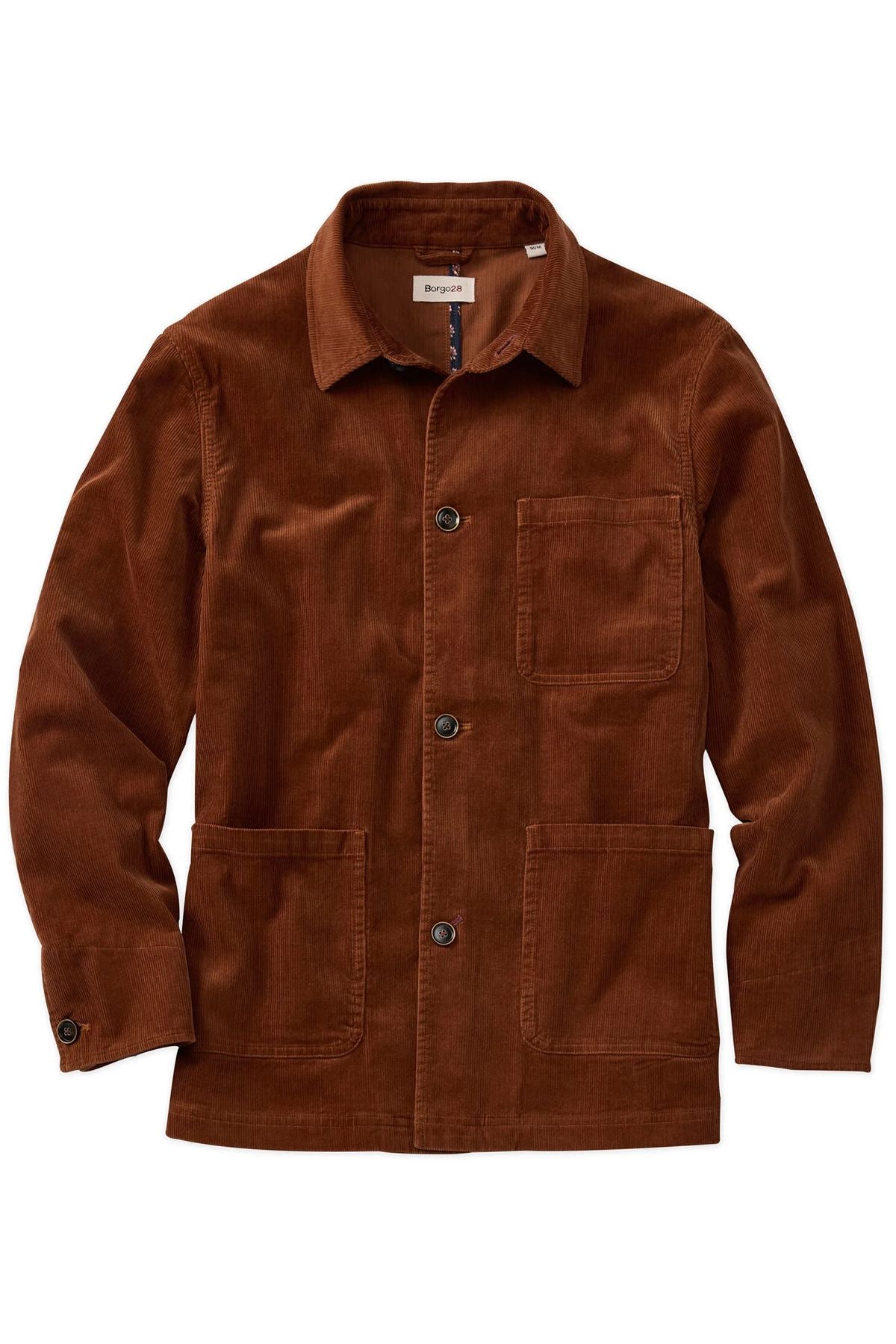 14 Wale Corduroy Chore Coat in Cognac by Borgo28