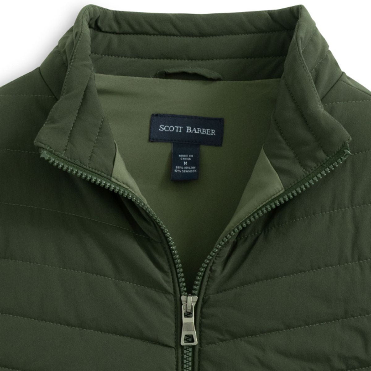 Mens olive green puffer vest online