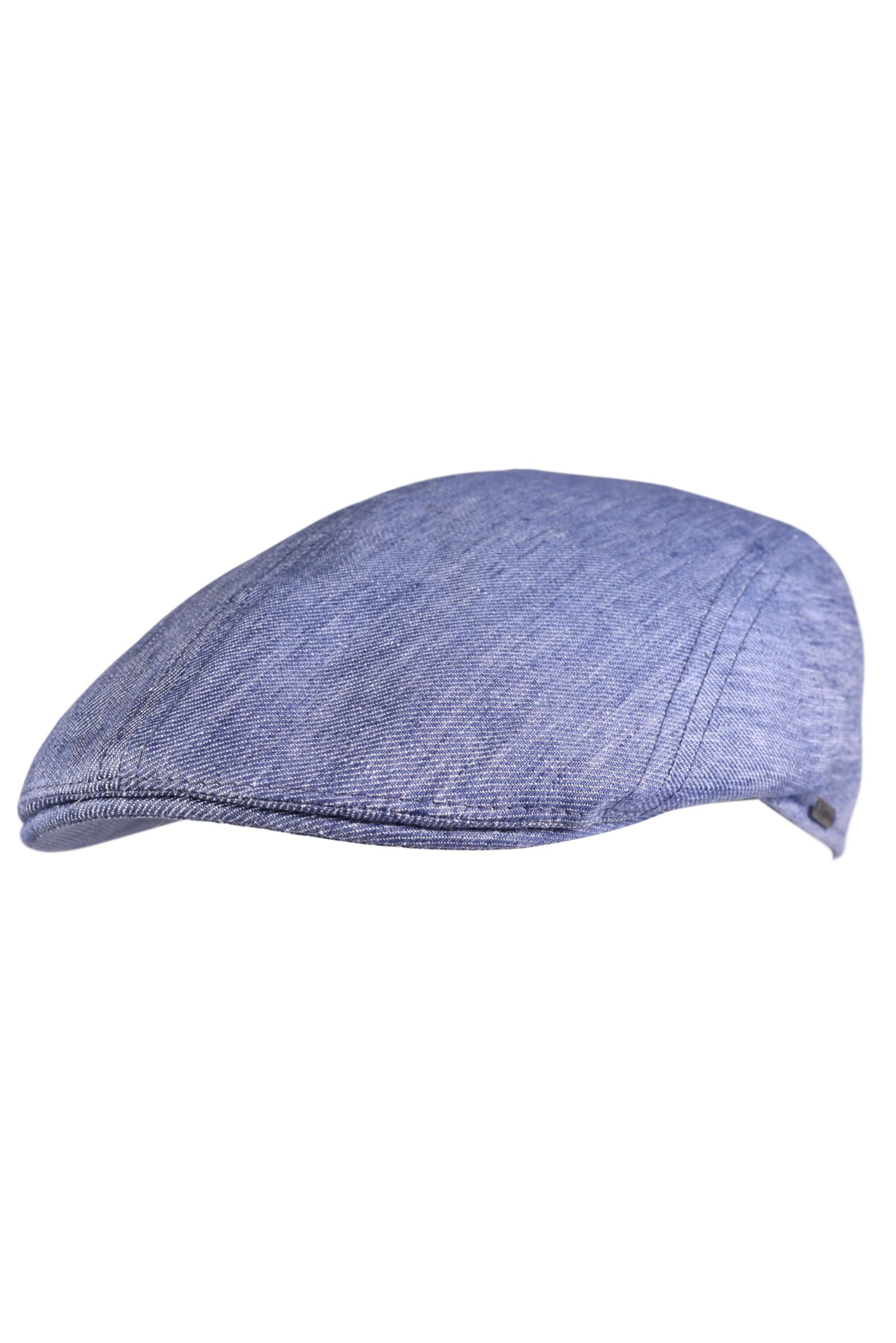 Ivy Modern Cap in Subalpino Denim-Feel Linen (Choice of Colors) by Wigens
