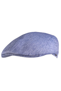 Ivy Modern Cap in Subalpino Denim-Feel Linen (Choice of Colors) by Wigens