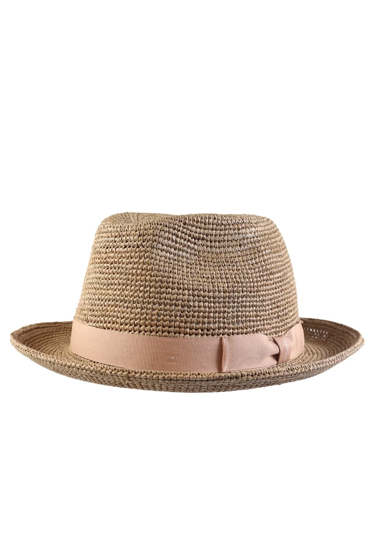 Classic Raffia Straw Hat with Grosgrain Hatband in Choice of Colors by Wigens