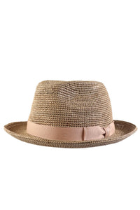 Classic Raffia Straw Hat with Grosgrain Hatband in Choice of Colors by Wigens