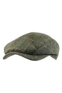 Ivy Contemporary Cap in Herringbone Overcheck Shetland Wool (Choice of Colors) by Wigens