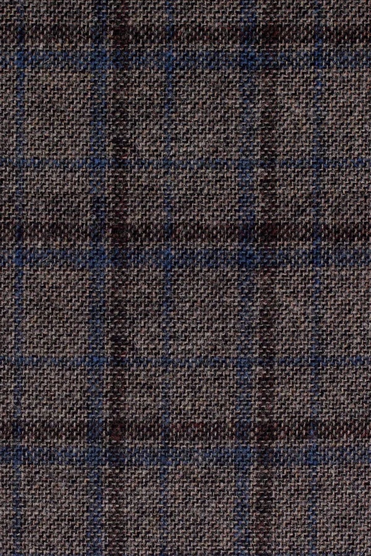 Newsboy Retro Wool Check 'Archive Line' Cap in Brown by Wigens