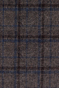 Newsboy Retro Wool Check 'Archive Line' Cap in Brown by Wigens