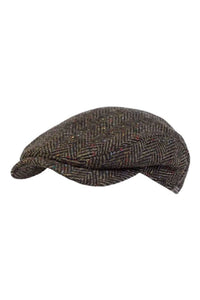 Ivy Contemporary Cap in 'Magee 1866' Herringbone Wool (Choice of Colors) by Wigens