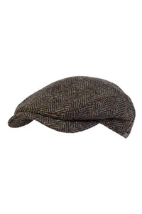Ivy Contemporary Cap in 'Magee 1866' Herringbone Wool (Choice of Colors) by Wigens