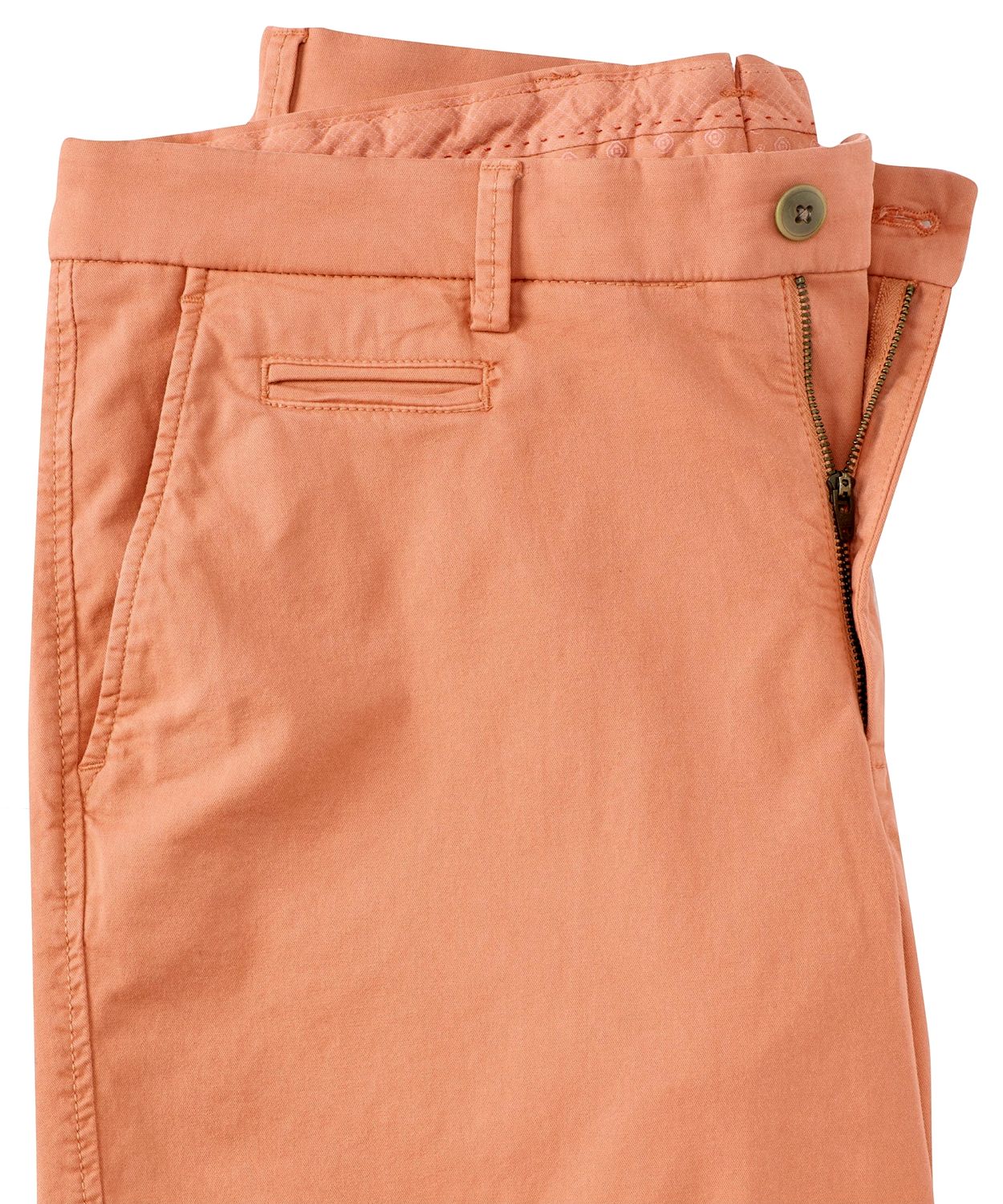 Broken Twill Stretch Cotton Shorts in Sunset (Drummond Traditional Fit) by Ballin