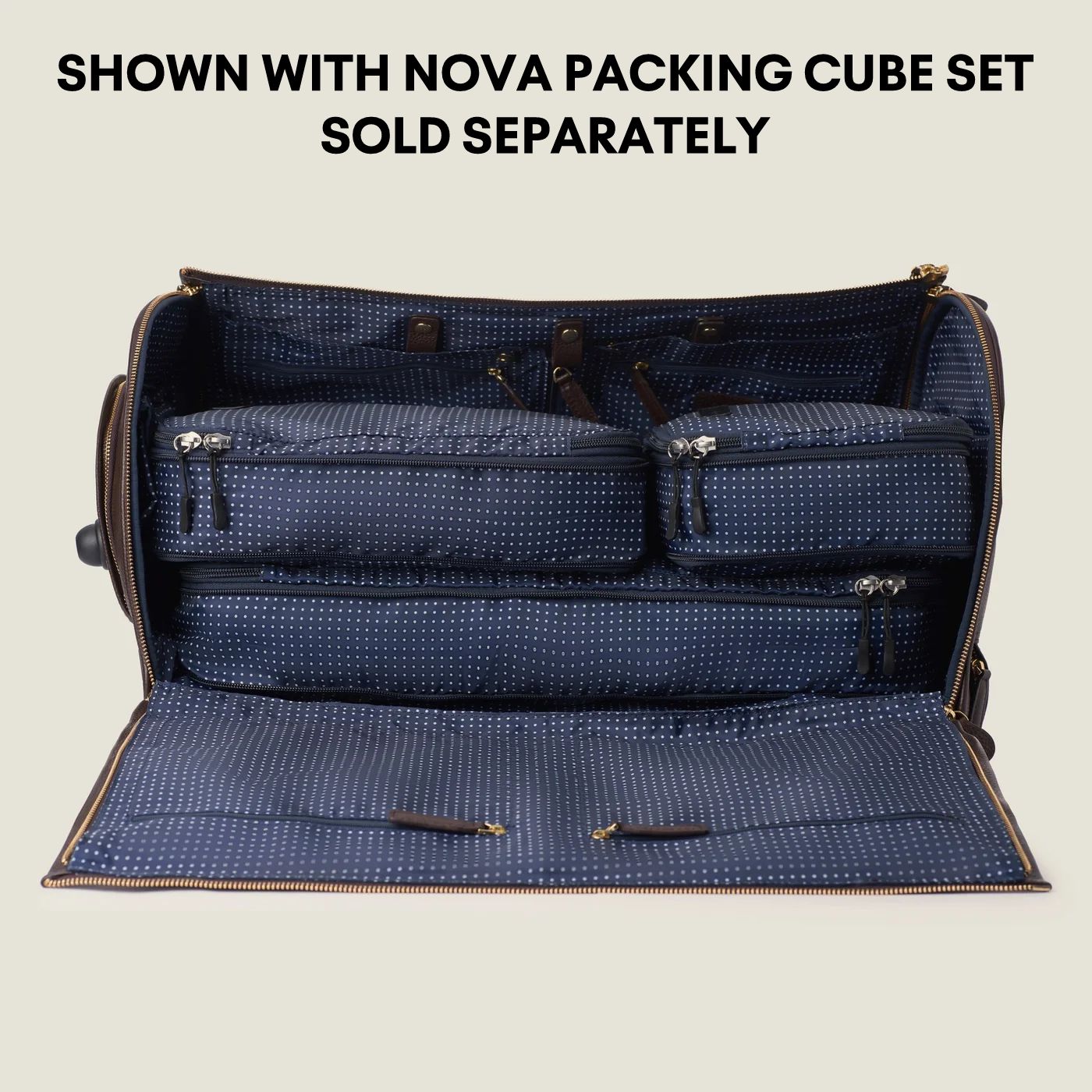 Nova - The Original Garment Roller Duffle in Navy High Ballistic Nylon by Wool & Oak