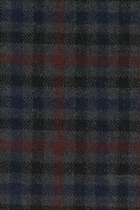 Ivy Modern 'Lanificio Campore' Wool Check 'Archive Line' Cap in Dark Grey by Wigens
