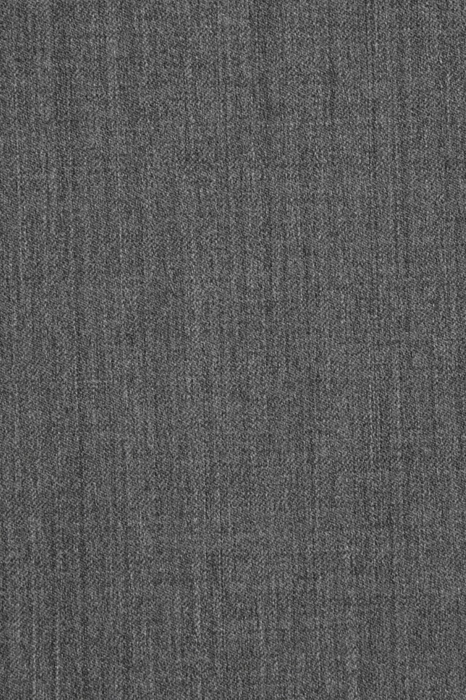 Super 110s Prunelle Wool Flat Front Trouser in Medium Grey (Park Traditional Fit) by 6 East by Ballin
