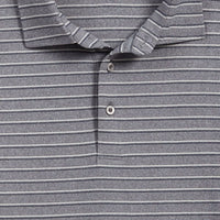 Track Stripe Tech Polo in Grey Heather by Scott Barber