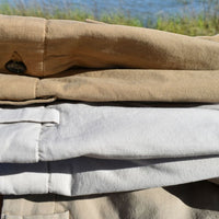 Washed Poplin Pant in British Tan (Oak Double Reverse Pleat) by Charleston Khakis