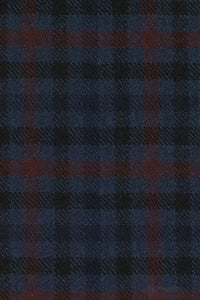 Ivy Modern 'Lanificio Campore' Wool Check 'Archive Line' Cap in Navy by Wigens