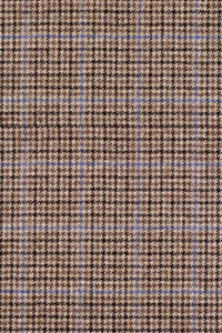 Ivy Modern Wool Houndstooth Check 'Archive Line' Cap in Dark Camel by Wigens