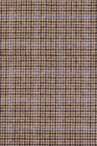 Ivy Modern Wool Houndstooth Check 'Archive Line' Cap in Dark Camel by Wigens