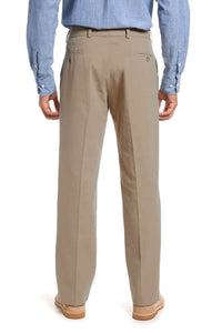 Washed Poplin Pant in Khaki (Calhoun Trim Fit) by Charleston Khakis