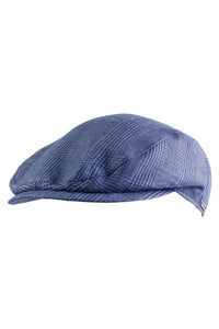 Ivy Slim Cap in Summer Glencheck Bottoli Linen and Wool Blend (Choice of Colors) by Wigens