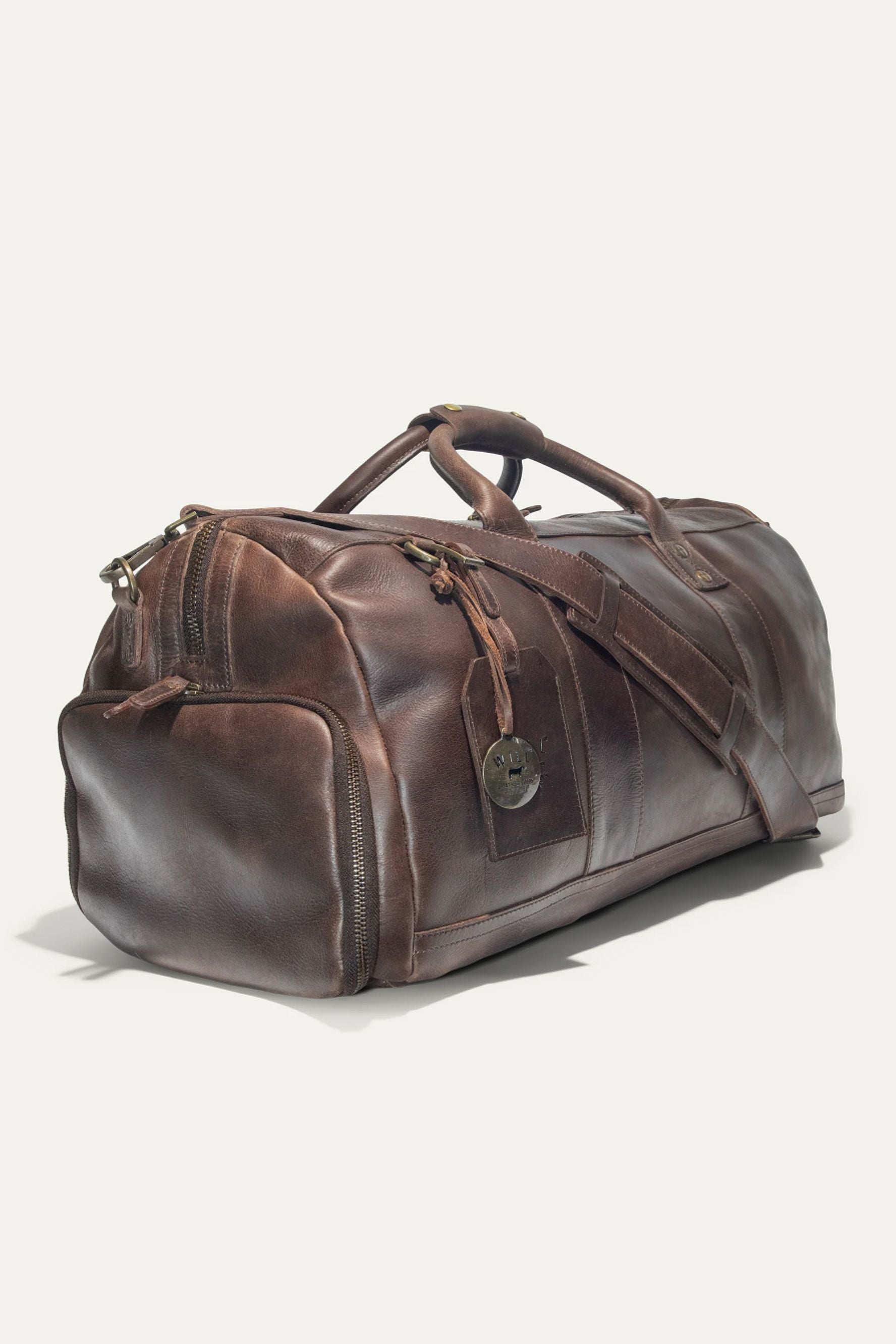 Atticus Leather Shoe Duffle in Brown by Will Leather Goods