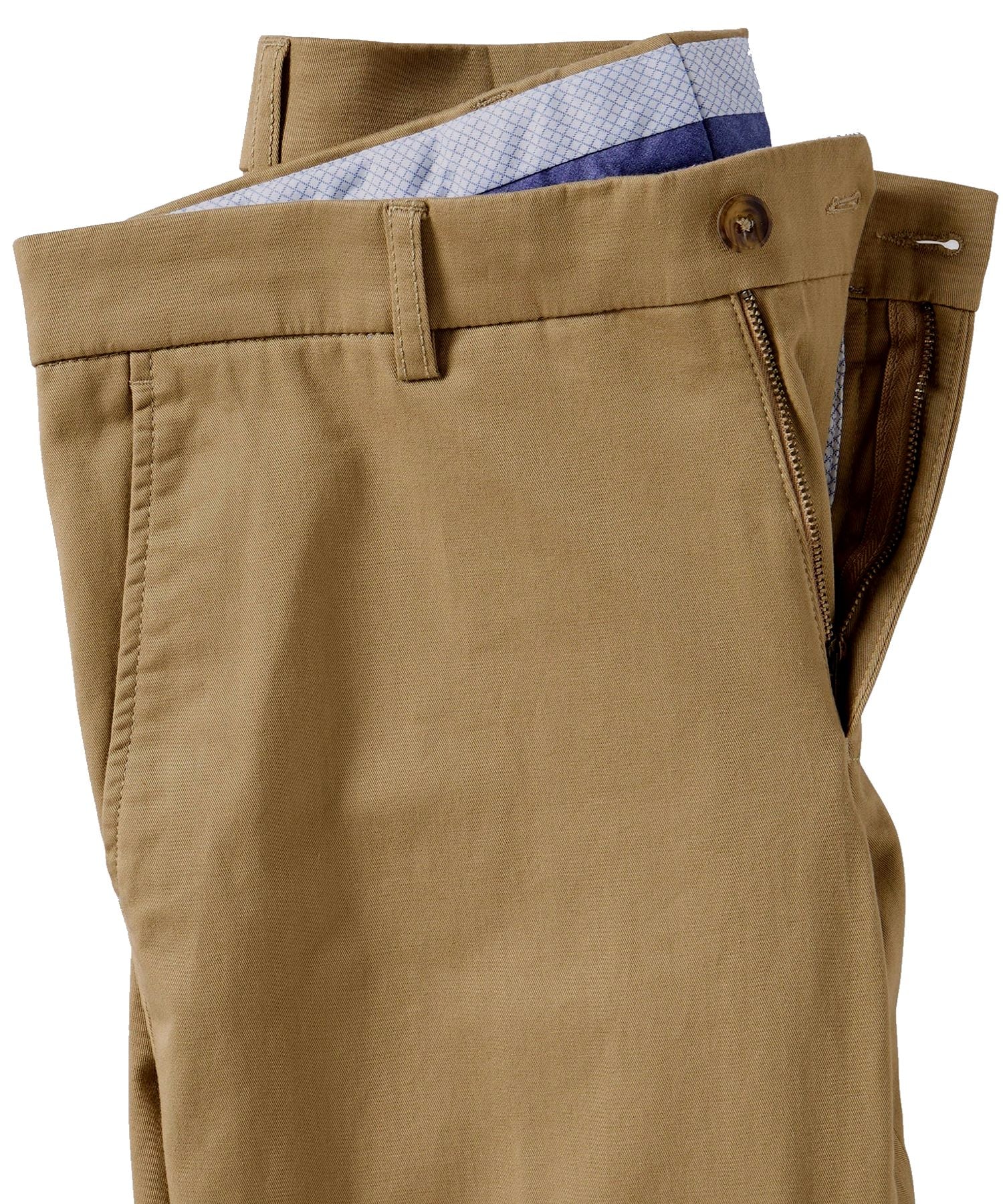Pima Twill True Khaki in British Tan (Flat Front Models) by Ballin